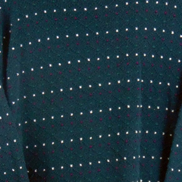 Men's Dark Gray Diamond Pattern Sweater - Size L - Picture 2 of 4